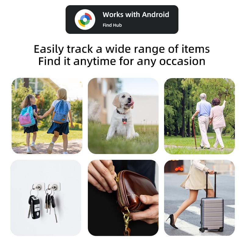 Google GPS Tracker for Android, Precision Location Finder, Never Lose Keys, Wallet, Luggage, Pets, Ideal for Smartphones