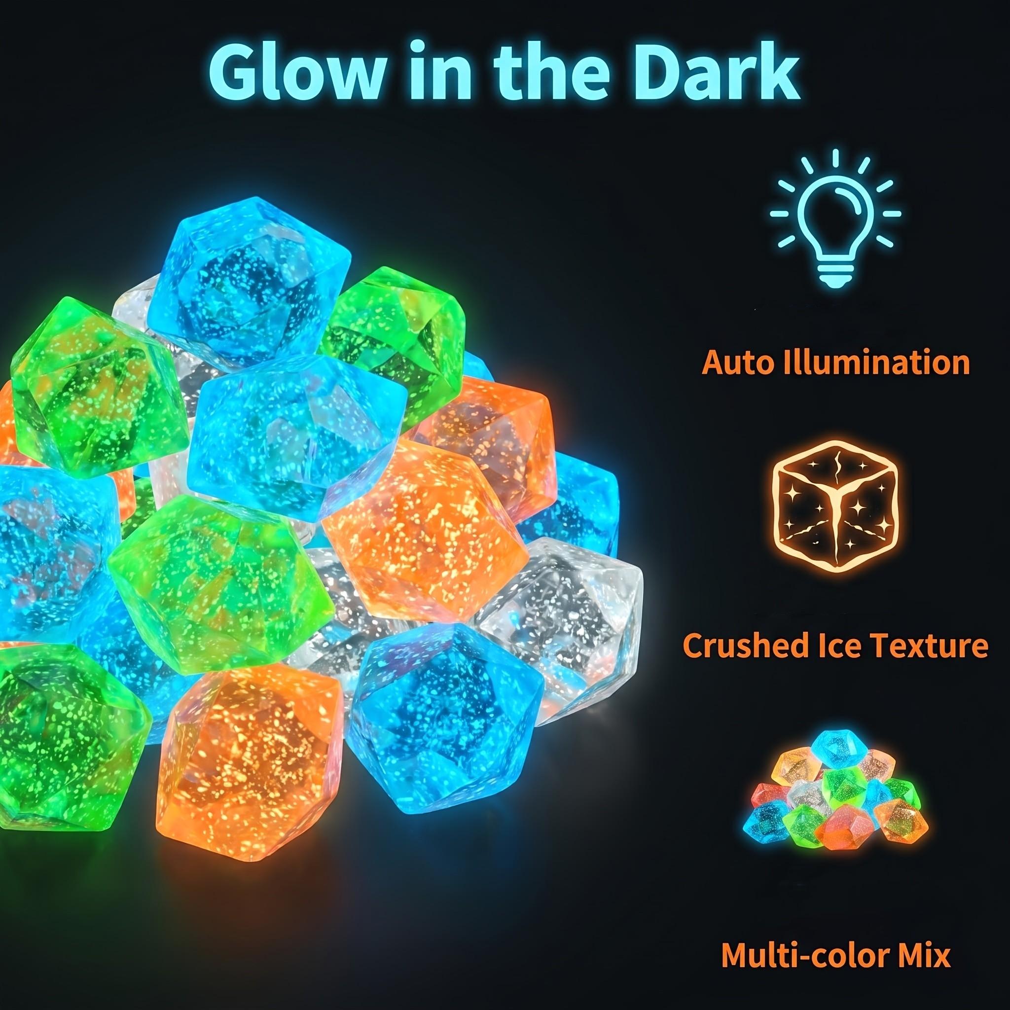 New 16 high-quality simulated starry glow stones, weighing 0.49 pounds, each with a diameter of 1.77 inches, suitable for large garden landscapes, starry sky landscapes, and night lights, are essential items for Halloween/festivals