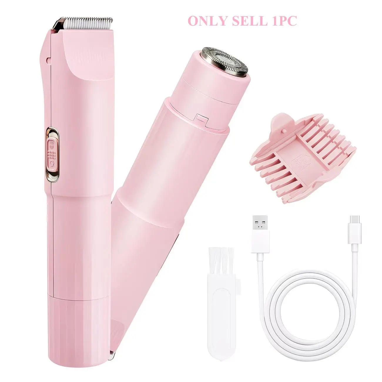 Portable Dual-Head Electric Hair Remover, Wireless Body Shaver & Trimmer Set, Pain-Free Hair Removal for Face, Armpits, Legs, Bikini, Personal Care, Travel Gift