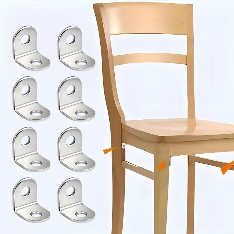 30/60/120 L-Type Angle Brackets, Stainless Steel Bracket, 90 Degree Right Angle Fasteners, Furniture Stabilizer Clips, Durable & Secure Joining Solutions