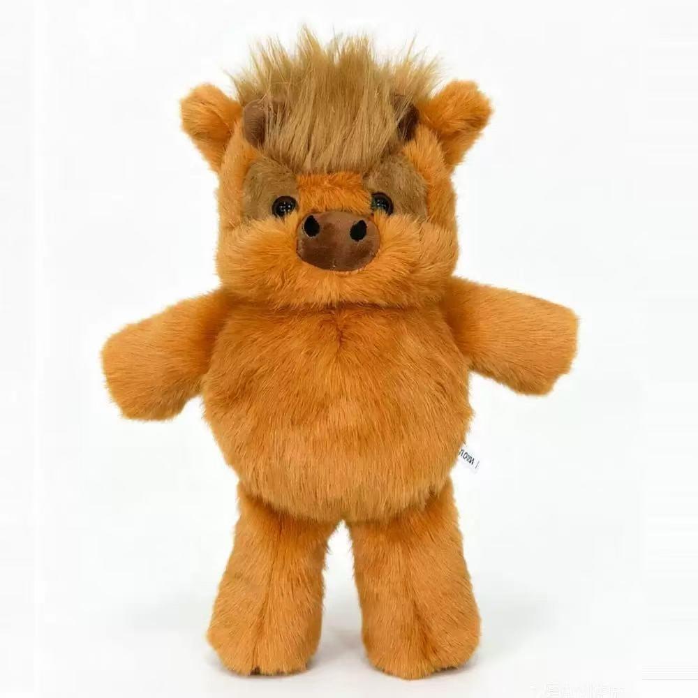 New Run Series Scottish Highland Calf Plush Toy Doll, Small Pig Hoho Stuffed Animal, Soft and Cozy Companion for Kids