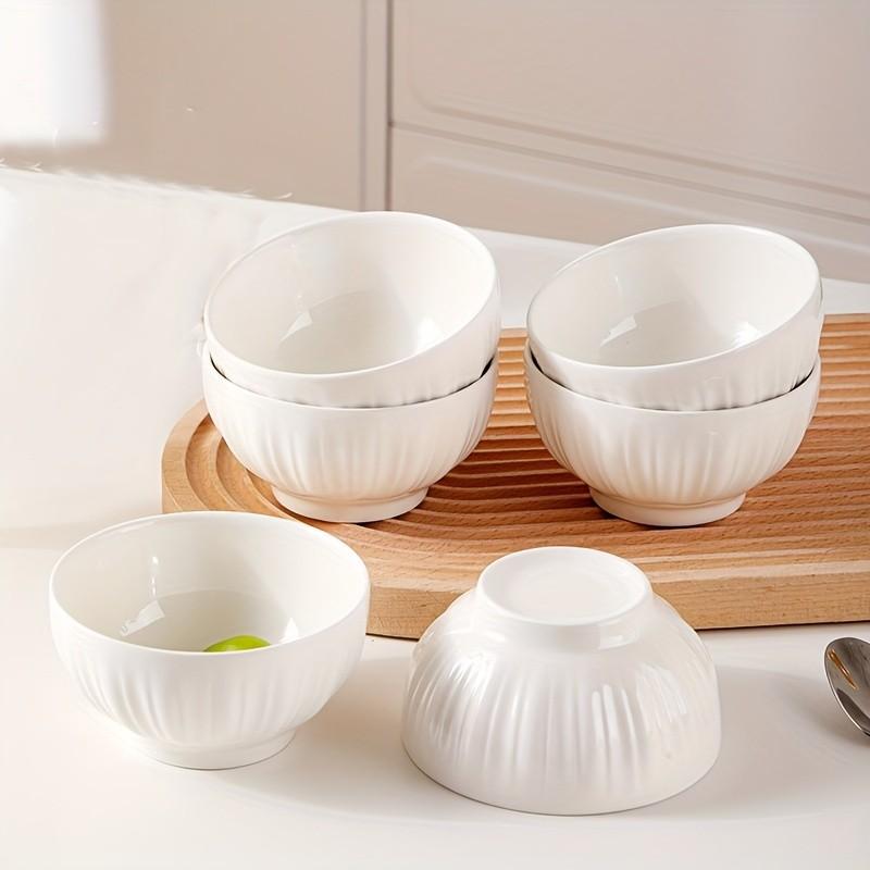 12pcs Ceramic Dinnerware Set, 4 Bowls 4 Plates 4 Spoons, Complete Tableware Set, Dishwasher & Microwave Safe, Home Daily Use
