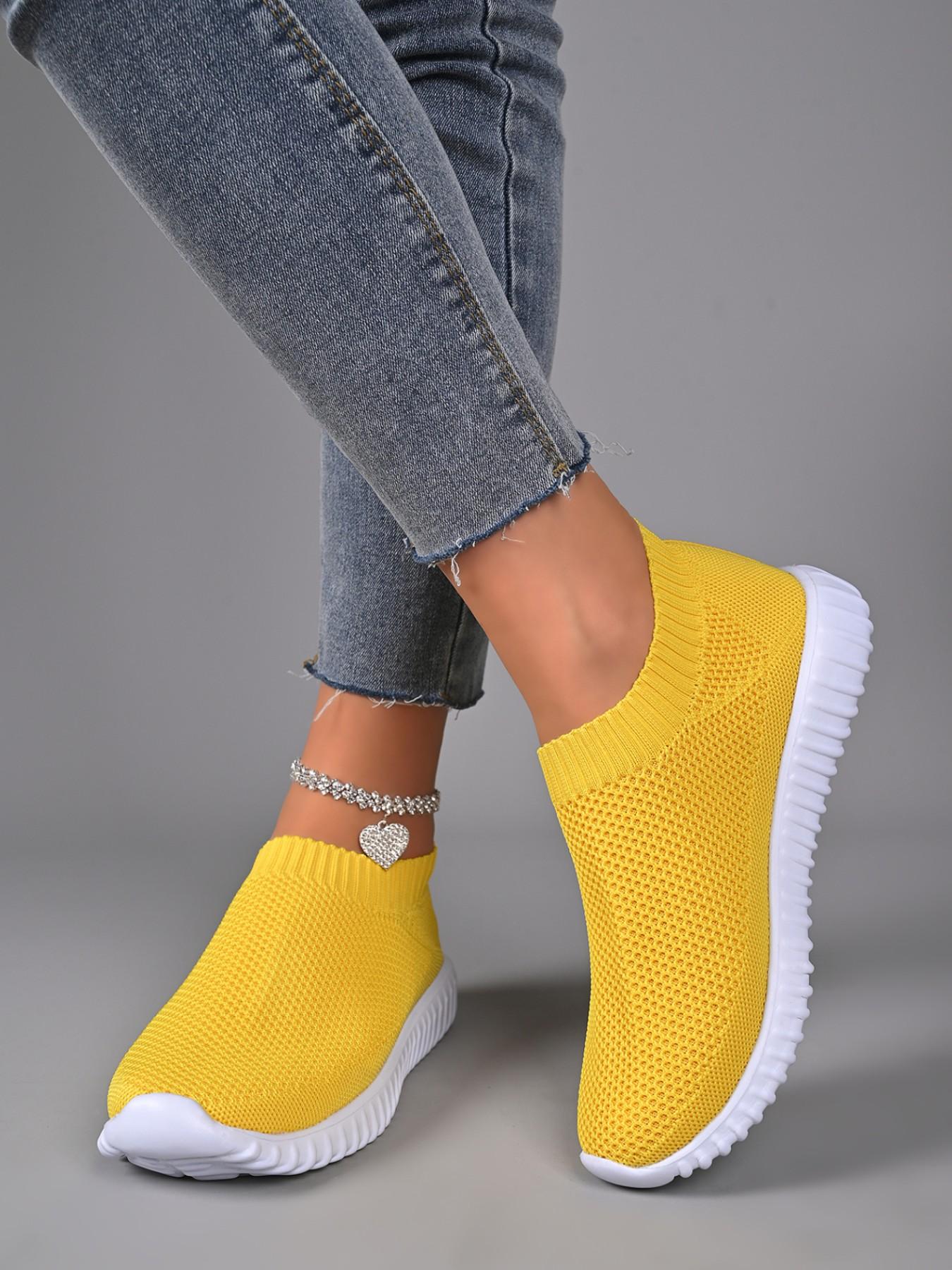 Women's Strapless Casual Mesh Shoes, Breathable Ballet Flat Sneakers, Comfortable Walking Sports Shoes for Nurses, All-Season Wear