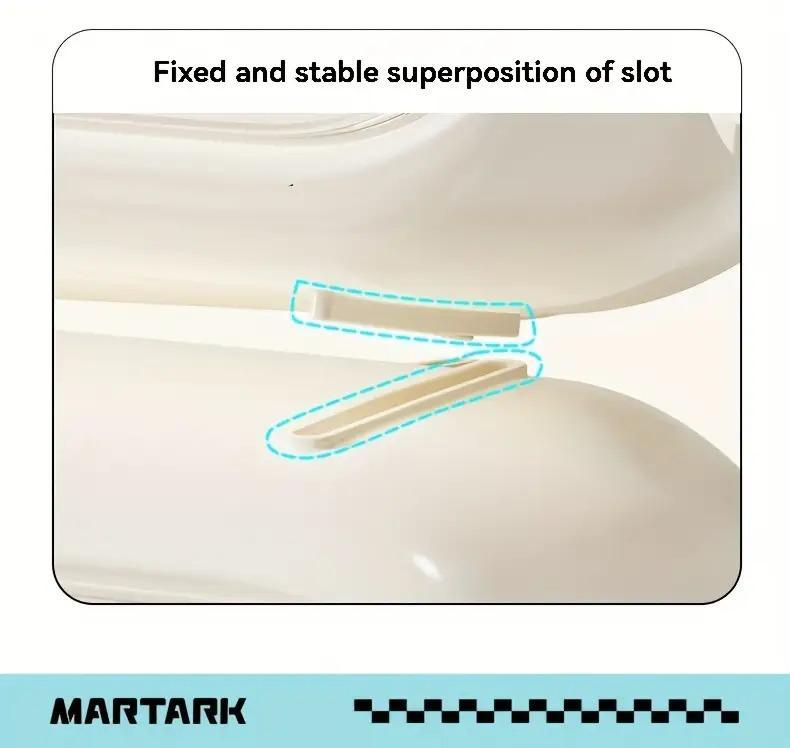 Multi-layer Stackable Collectible Display Box - Transparent Dustproof Acrylic Storage Box with Safety Compartments, Space-saving Organizer for Dolls, Figurines, Model Toys, and Collectible Items (White/Blue/Yellow), Doll Storage Display Cabinet