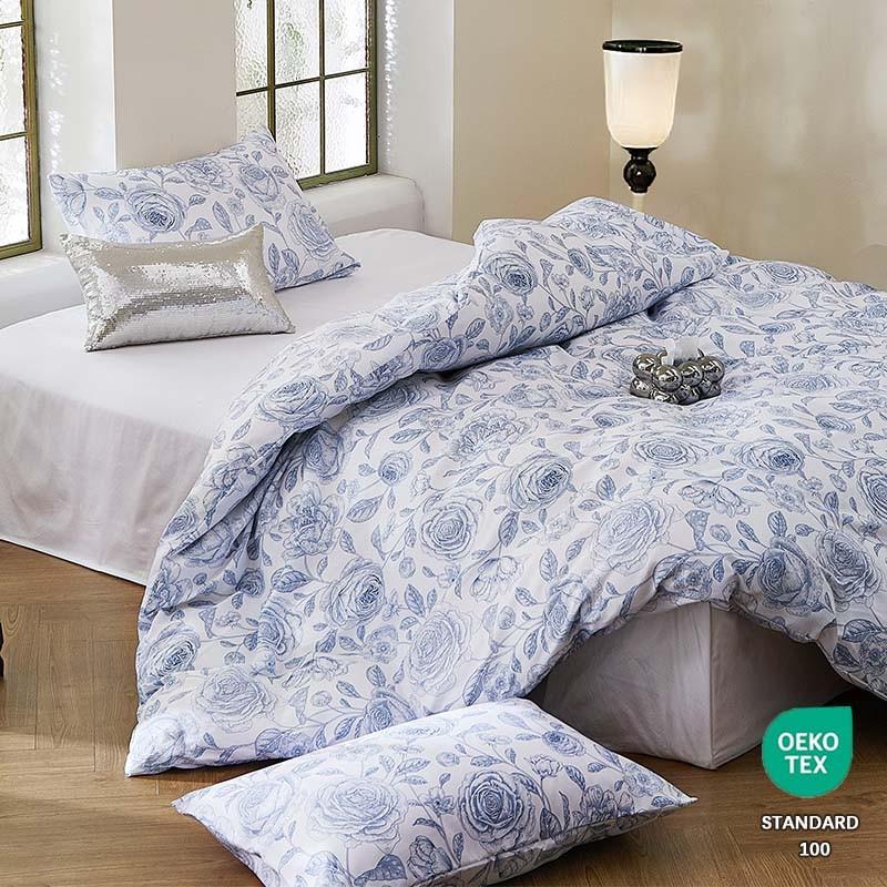 Rose Pattern Duvet Cover 3-Piece Set, Elegant and Romantic, Includes 1 Duvet Cover and 2 Pillowcases (Without Filling), Ideal for Modern Bedroom Decor.