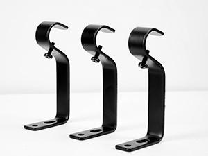 Deconovo Adjustable Heavy Duty Curtain Rod - Telescopic for Bedroom/Living Room, Easy Install (3/4" Steel, Brackets & Finials, Grommet/Tab)