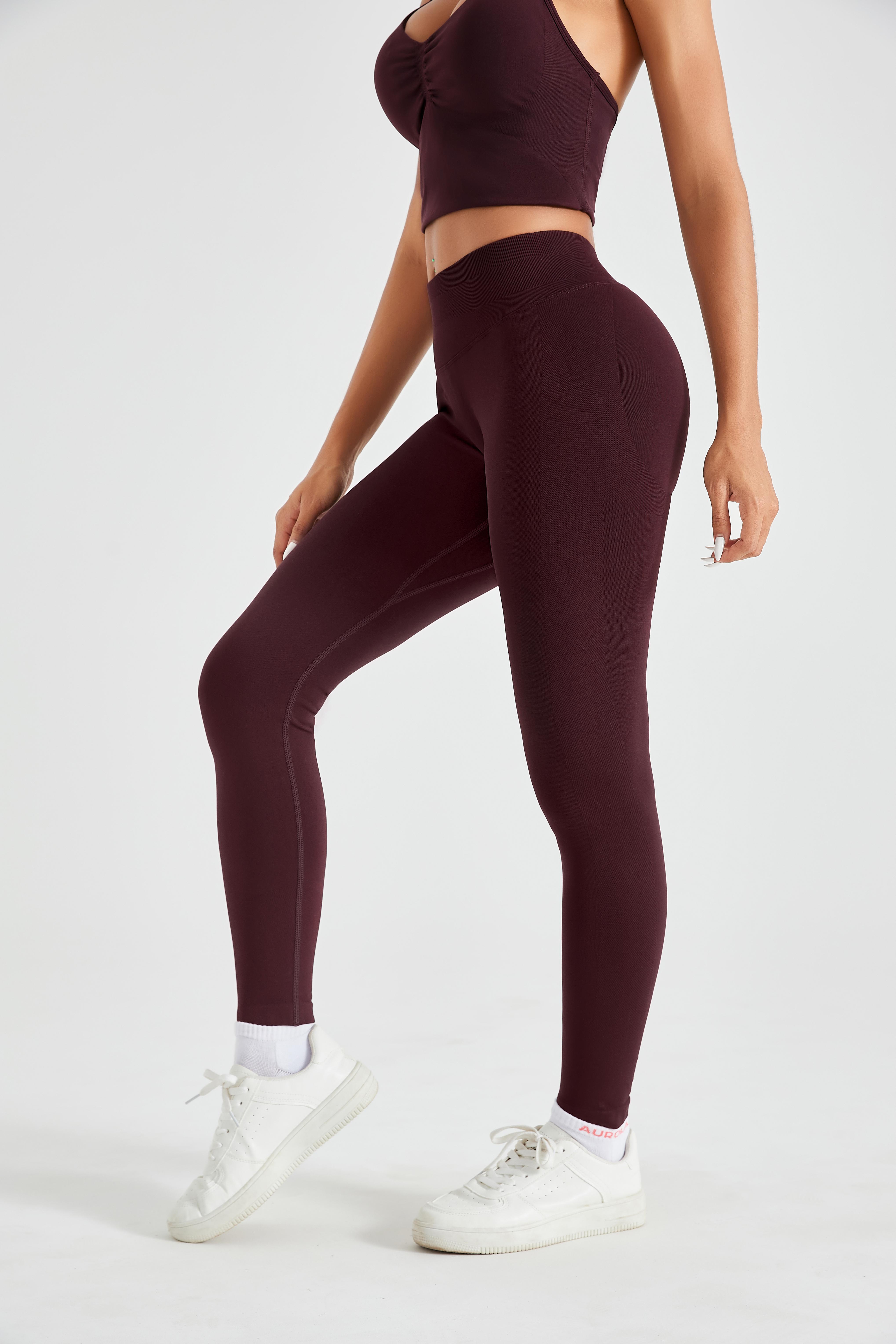 AUROLA Influence Collection Workout Leggings for Women,No Roll Up Squat Proof New Scrunch Seamless Compression Gym Pants SpringStatements