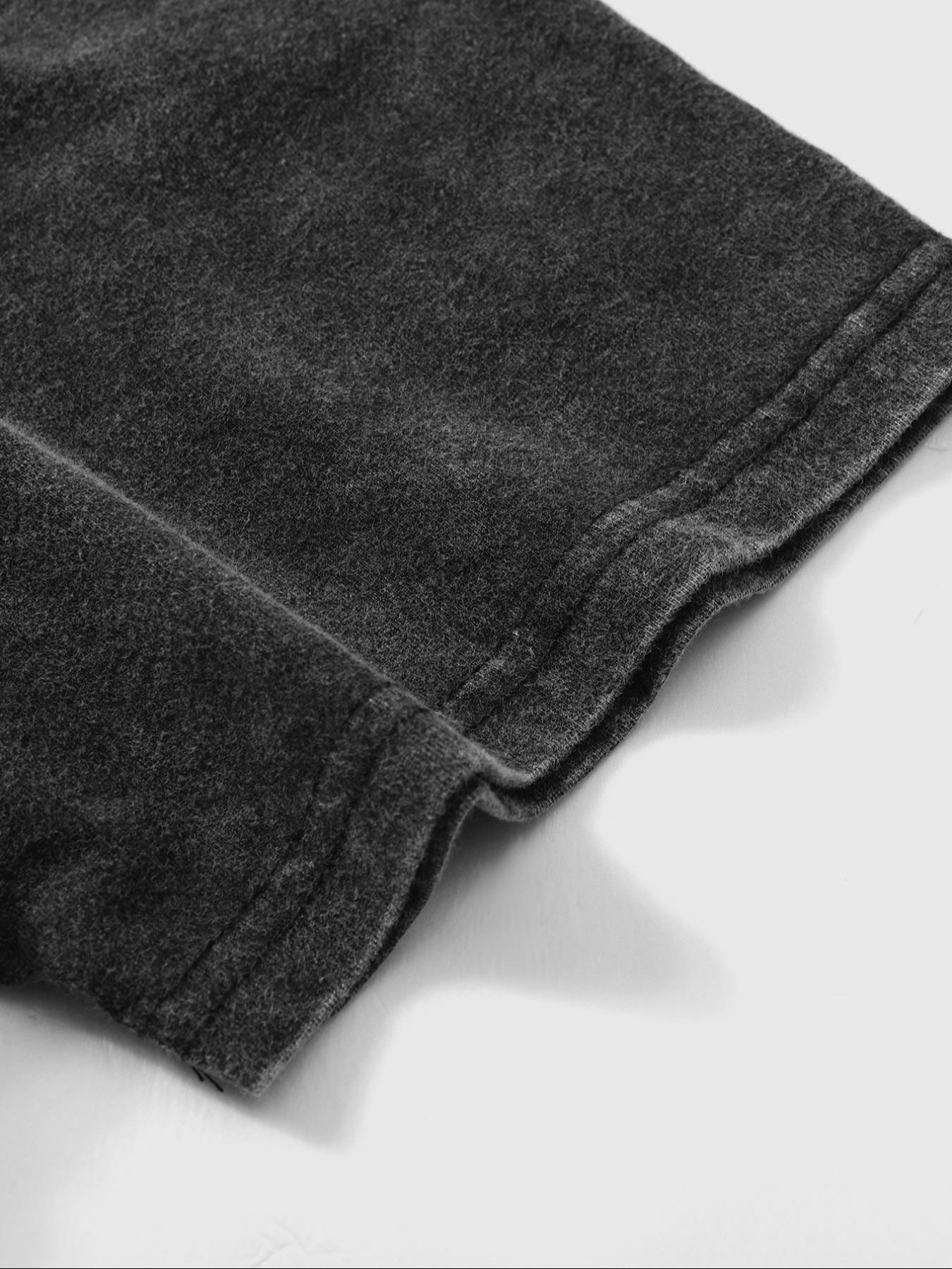 Edgy Darkwear X-Ray Print 2 Piece Outfit Breathable Soft Cotton Distressed Tee and Shorts Set Graphic Streetwear Set for Urban Techwear and Casual Daily Wear