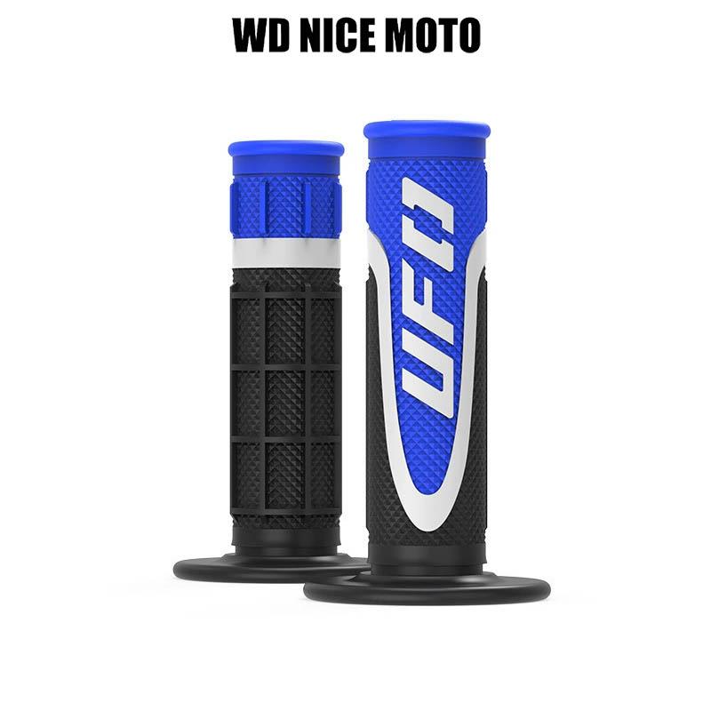 WD NICE MOTO 7/8" 22 24mm Motorcycle Handle Bar, Dirt Bike Motocross Handle Grips, Rubber Gel Hand Handlebar Grips for Atv Universal