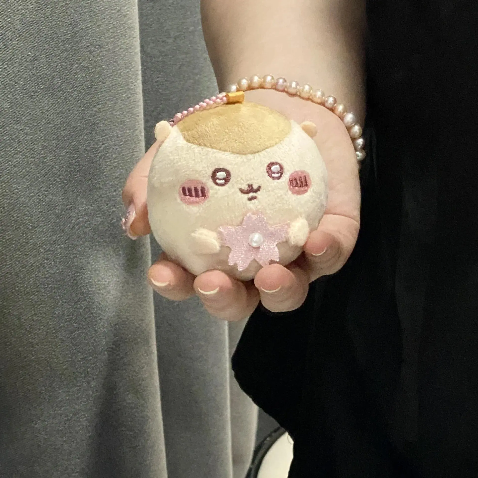 chiikawa Sakura Daifuku Cute Plush Pendant Usagi Hachiware Momonga Rakko Creative Doll Plush Doll Toy Friend Gift