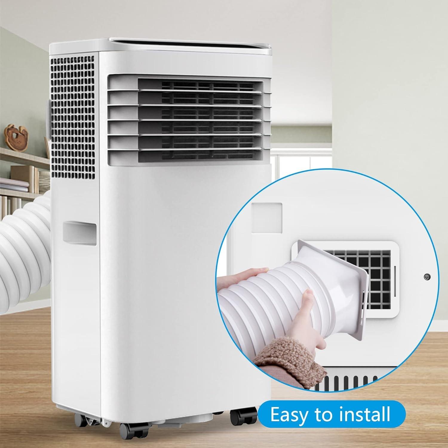 5.9-Inch/15cm Air Conditioner Hose Connector, AC Hose Coupler, Easy Installation Portable Ac Exhaust Pipe Adapter, Compatible with Clockwise and Counterclockwise Threads, Aircon Accessories