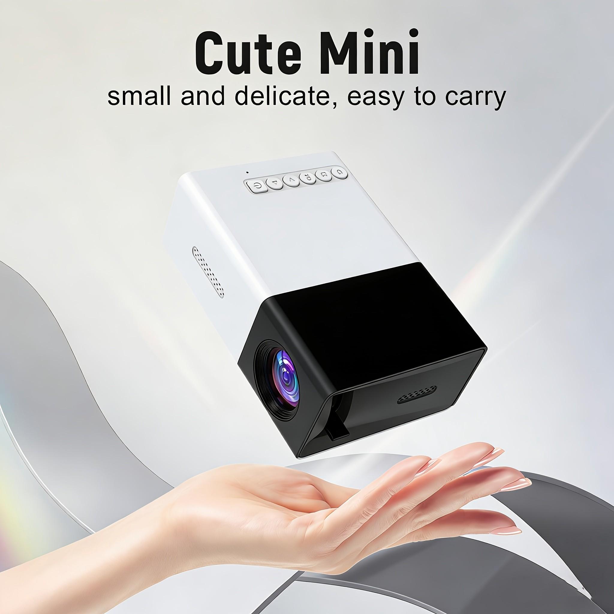 Portable Projector, LED Phone Home Theater M100 Projector, Support 1080P Video & Audio Output