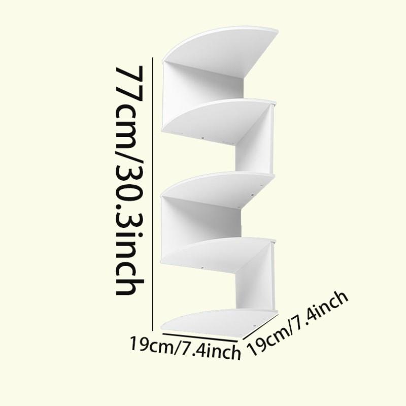 Home Corner Storage Rack Wall Triangle Hanging Organizer, Wall Angle Shelf Multi-Layer Bookshelf Kitchen Over-The-Door Organiser