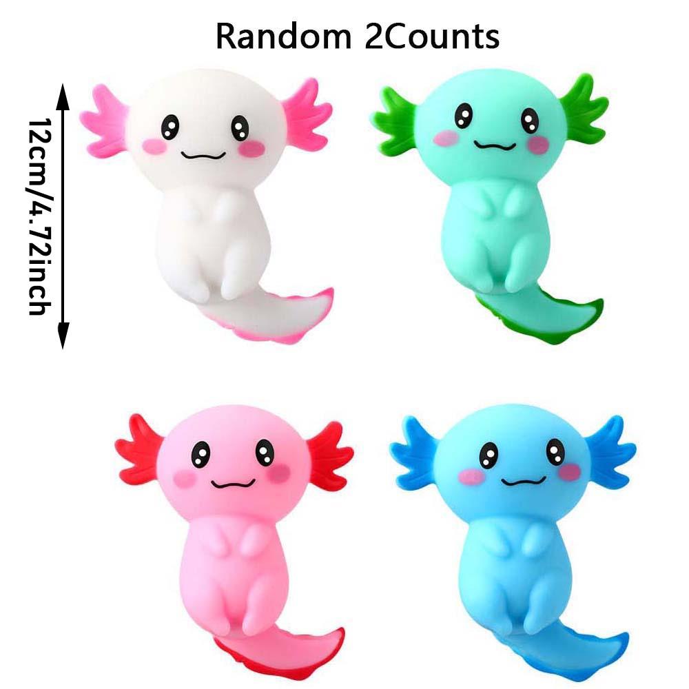 a2025Axolotl Unicorn Squishy Toys, Stress Relief & Sensory Fidgets for Adults, Unisex Gift for Christmas & Festivals, No Batteries Needed
