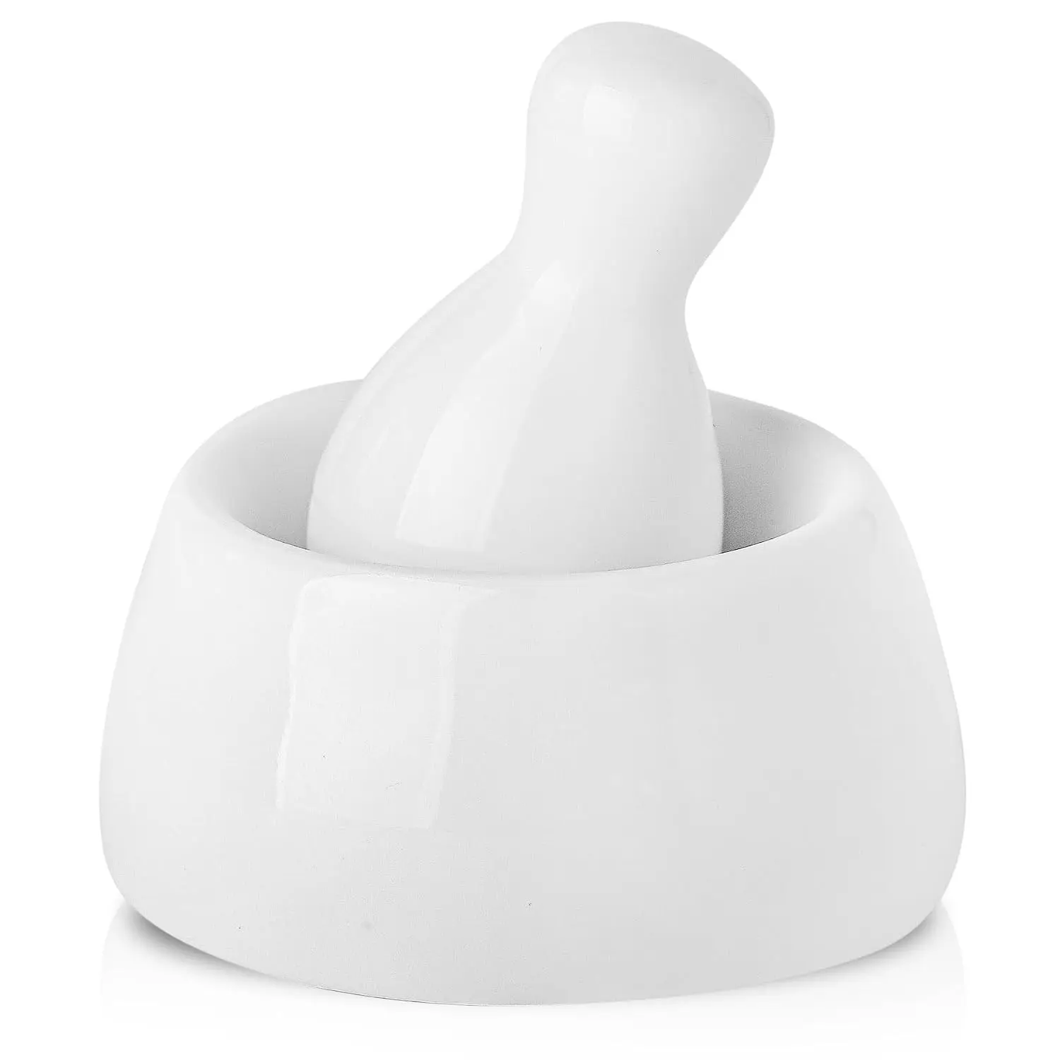 Mortar and Pestle Set, Pill Grinding Bowl,Pill Crusher and Spice Stone Grinder, 2.5 Inch, 1/2 Cup, Grinding is Efficient and Labor-Saving