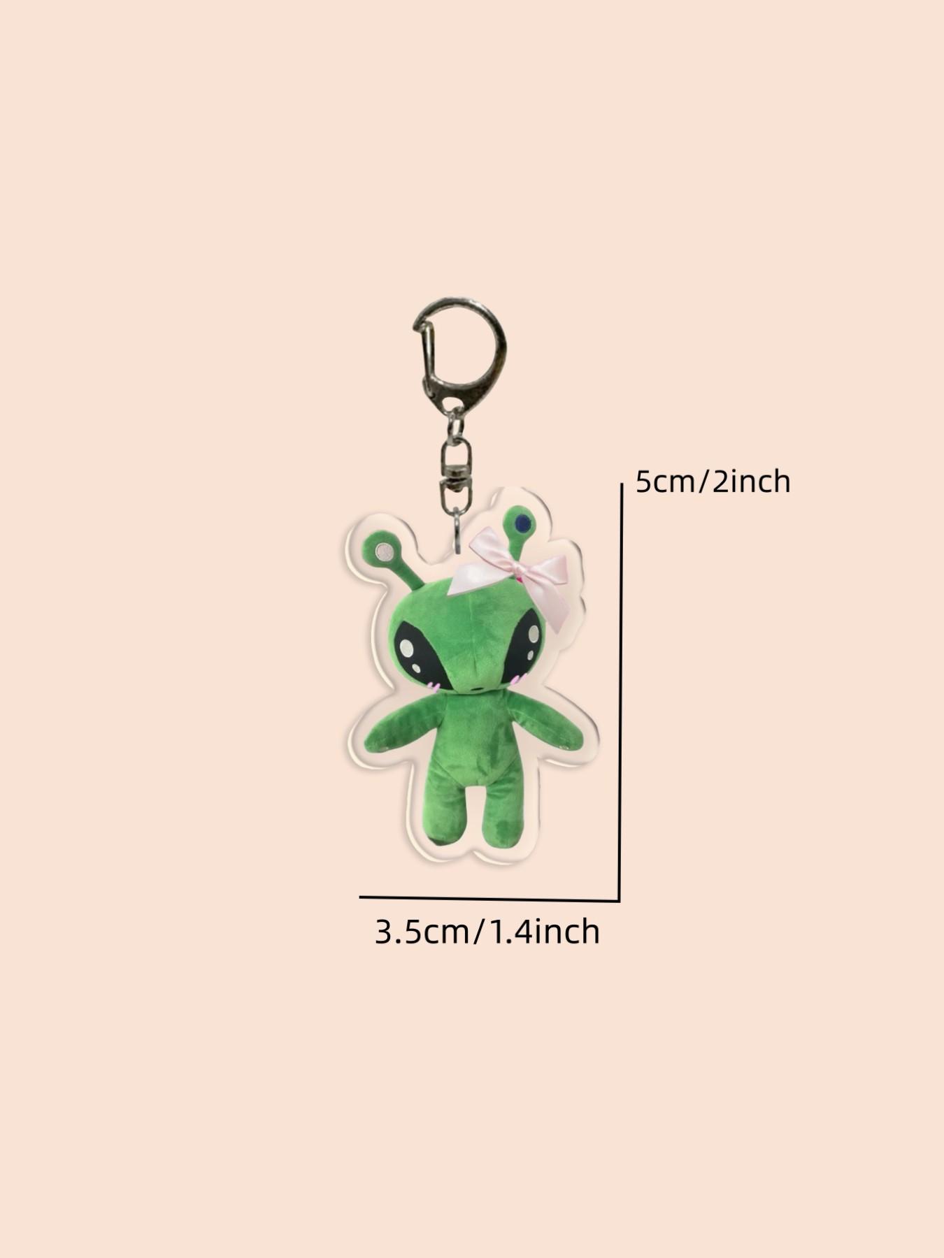 Funny Alien Acrylic Keychain, Face, Alien Cat, Sad Cat Pendant, Backpack Charm, Phone Accessory, Wallet Clip, Friend Gift