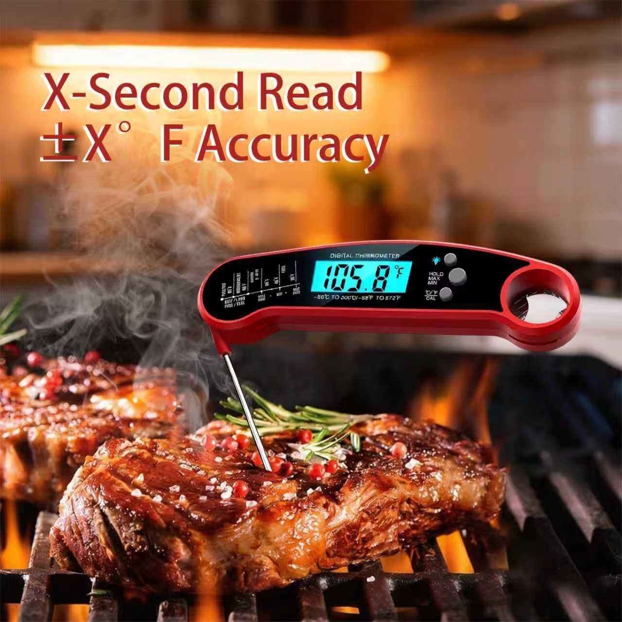 Meat Thermometer Digital –  Read  Thermometer for Cooking & Grilling – Professional Kitchen for Men, Dad & Mom