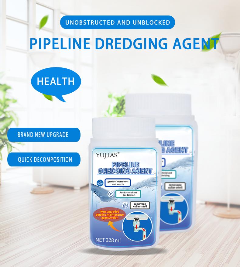 Pipe dredging agent and pipe cleaning and maintenance agent