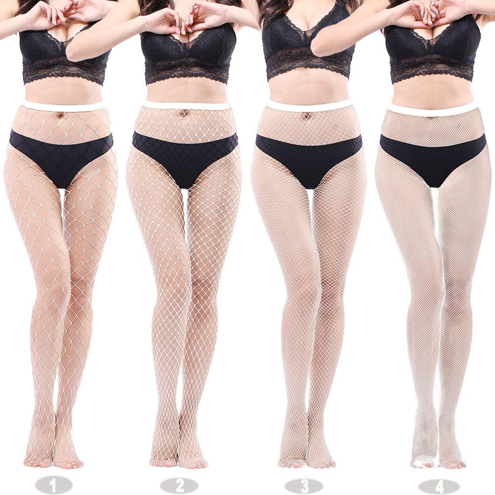 4 Pairs Women Fishnet Tights, Fishnets Net Stockings Pantyhose for Daily Wear, Cosplay, Holiday, Date, Perfect for Layering Fashion