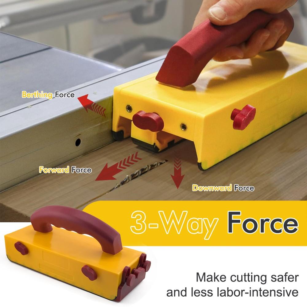 Table Saw Push Block, Woodworking Push Rod, Safety Tool for Thin Materials, Precise Cutting Up to 1/8 Inch