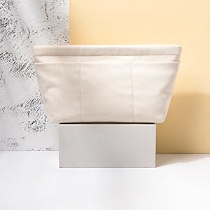 Tote Purse Insert Handbag Organizer Shaper Handbag Liner Bag Bag Divider Organizer Insert (L-With Zipper)