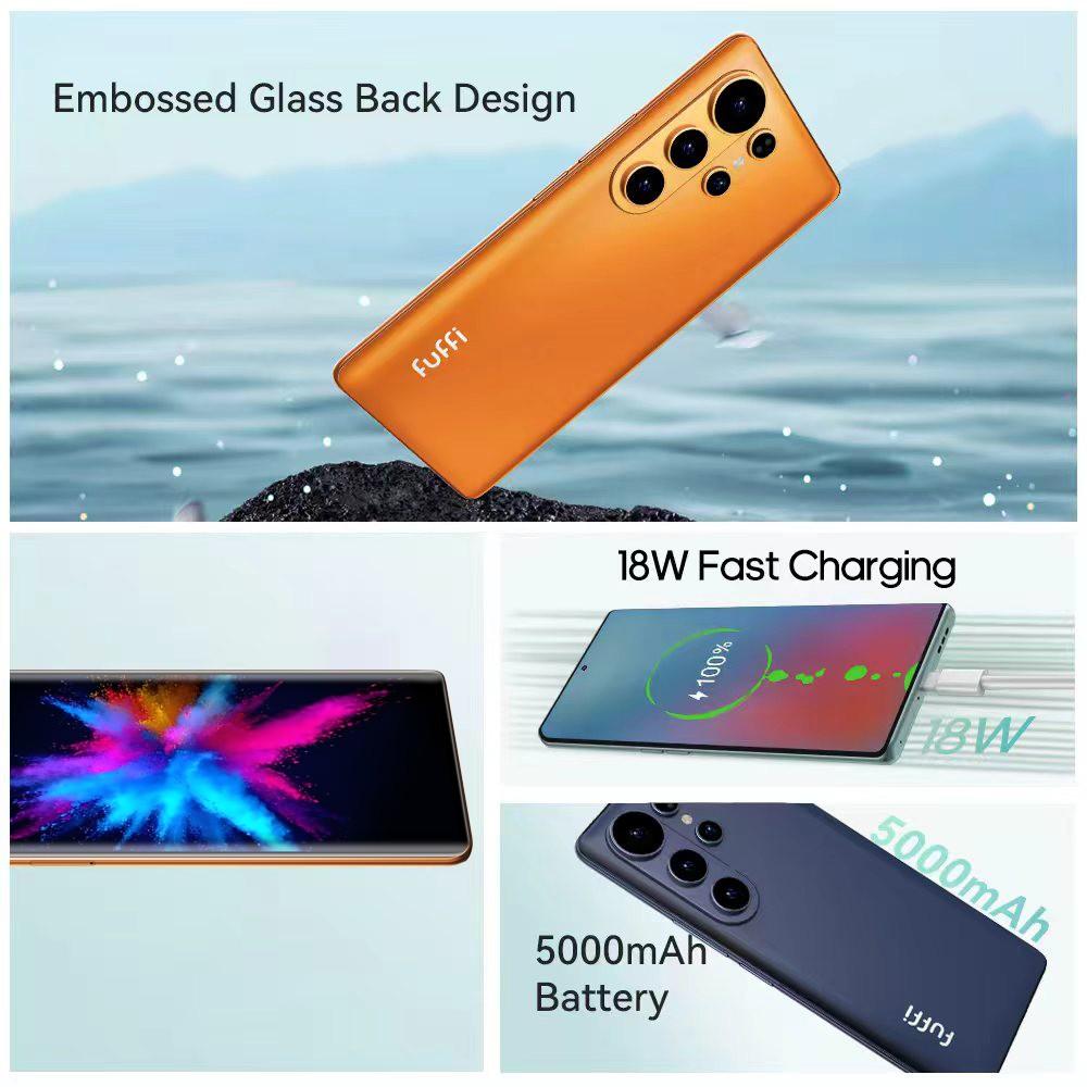 Fuffi S26 Pro Smartphone, 6.67-Inch Curved Screen, 4GB RAM 64GB ROM, Octa-Core Processor, 4G Network, Dual Sim, 5000mah Battery, Android 12