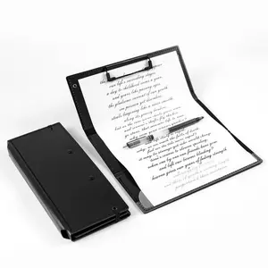 Tri-Fold PP Plastic Nursing Clipboard, Letter-Size 3-Panel Foldable Medical Folder Board, Portable Pocket Writing Pad Document Holder (In Stock)