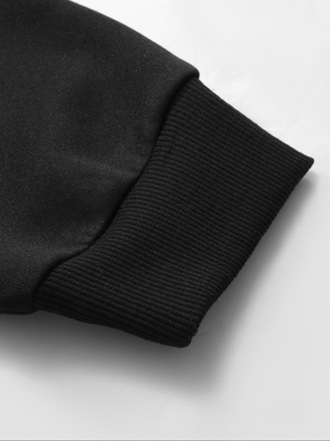 TikTok Trending American City - Themed Streetwear Set, Black Hoodie & Pants with Statue of Liberty and Los Angeles Graphic Print,  Ideal for Edgy Outfits During TikTok Shop Black Friday Sales and Christmas Gift Ideas