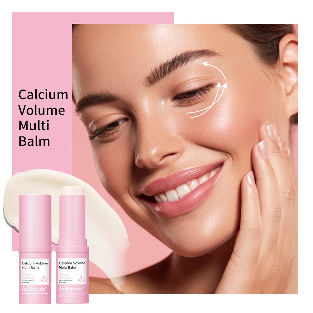 Lakerain Moisturizing Eye Multi Balm, Wrinkle Core Stick with Collagen, Firming Moisturizer Stick, Under Eye Balm, Brightener & Tightener for Improving Fine Lines Dark Circles and Puffiness, Non-Greasy, Lightweight, Skin Care, Eye Care Routine