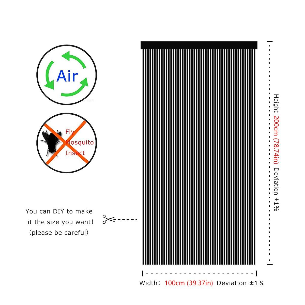 1pc Beaded Door Curtain, Elegant Home Decor Accessory, Fly Screen for Doors and Windows, 100x200 Cm Boho Drapes, Beaded Curtains