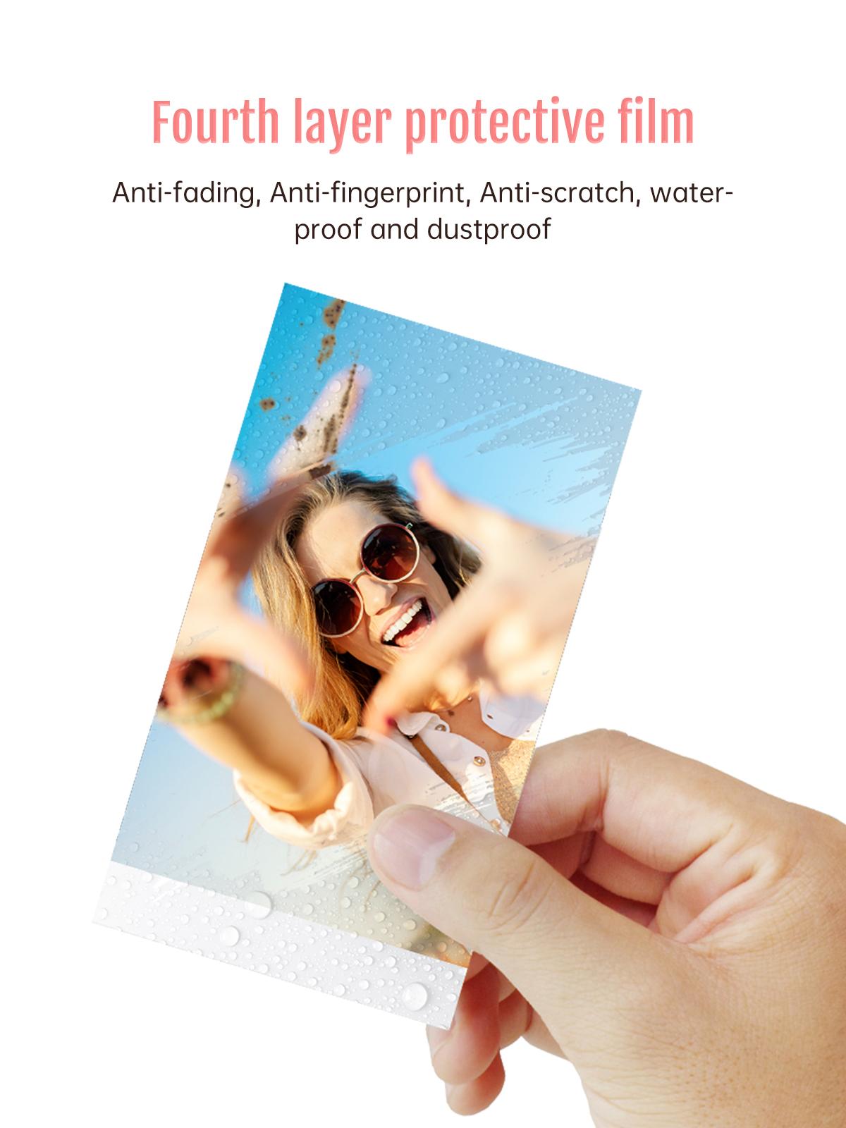 Hanin Photo Paper for CP2100, Z3 – 4PASS Film Cartridge, 2.1 x 3.4 Inches, 20 Sheets, Compatible with Mini Photo Printer, Photographic Kit, Photography Tool