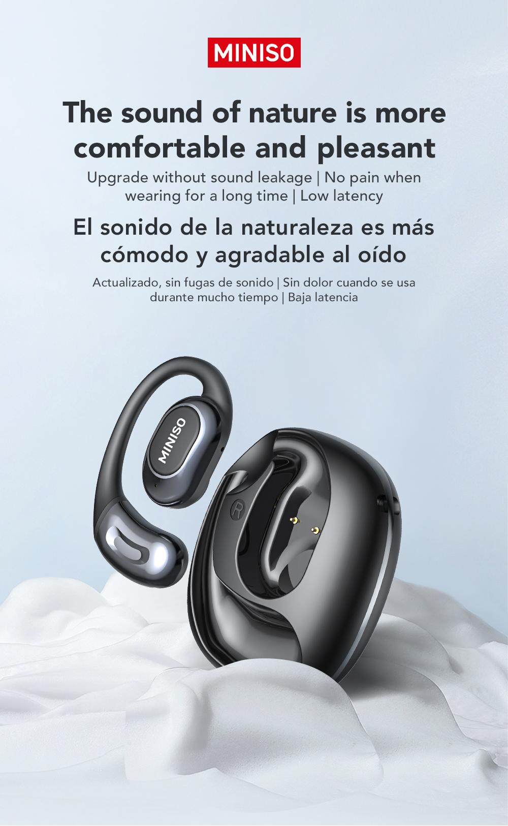 MINISO MS156 [Ultra] True Wireless Bluetooth Earphones Open-back 165 Languages AI Translation Smart Earphones with Microphone