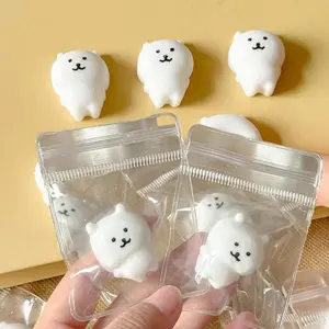 Squishy Self Deprecating Bear Cute Squeeze Bear Fidget Toy Anti-stress Soft Ball Party Favor Gifts ナガノのくま