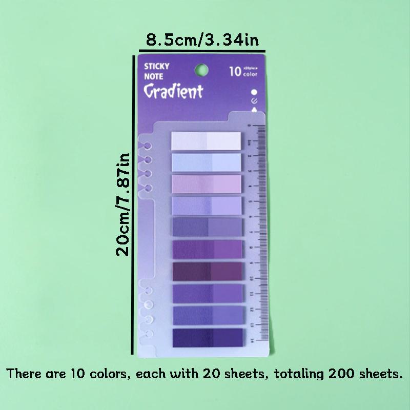 200sheets/pack Mixed Color Index Label Sticker, Multicolor Sticky Tab, Sticky Page Marker For Reading Note Book, Office Stationery & Supplies, Colorful Coated Tabs, Indexing Stickers