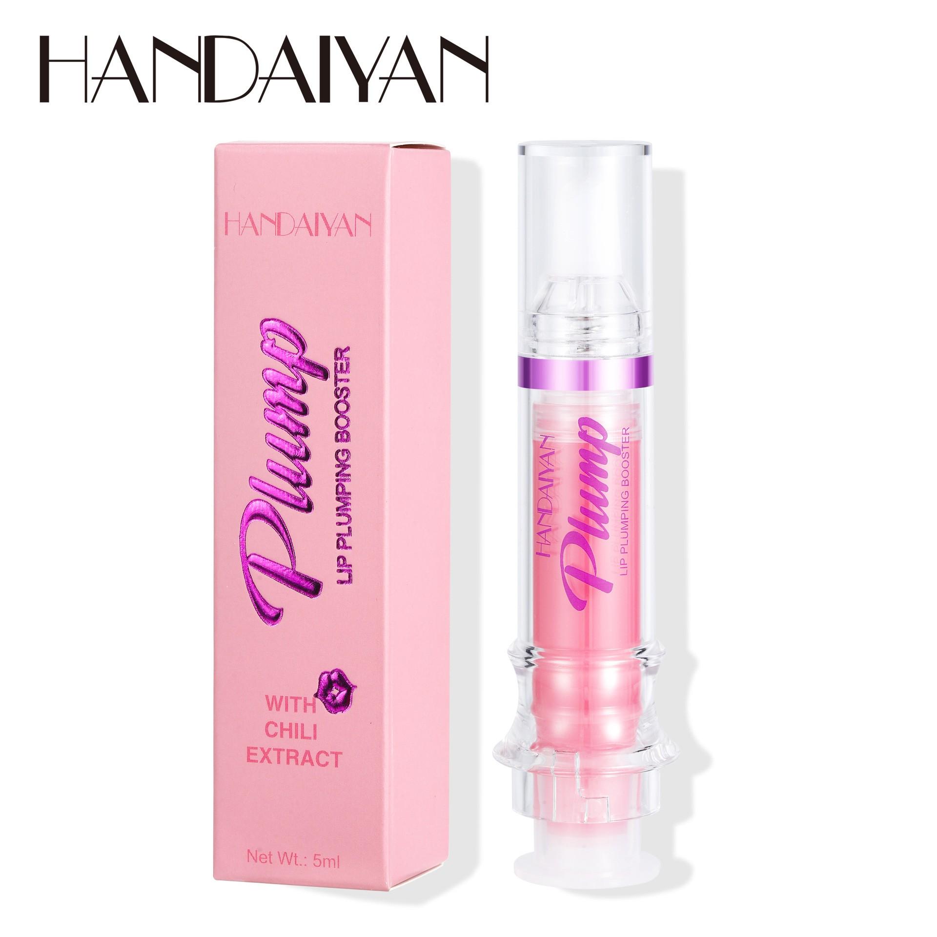 Handaiyan Moisturizing Lip Gloss, Mirror Finish Transparent Lip Jelly, Glass Lip Glue Waterproof Long-Lasting, Enhances Lips Naturally