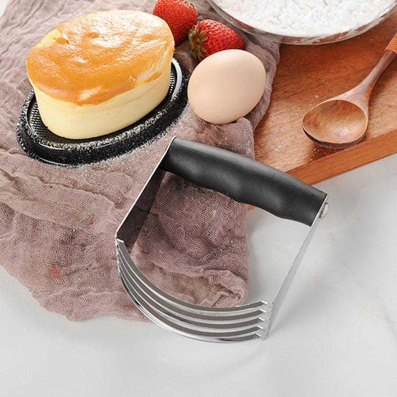 Stainless Steel Manual Flour Grinder, Dough Blender, Baking Tool, Handheld Mixer, Food Processor, Kitchen Utensil