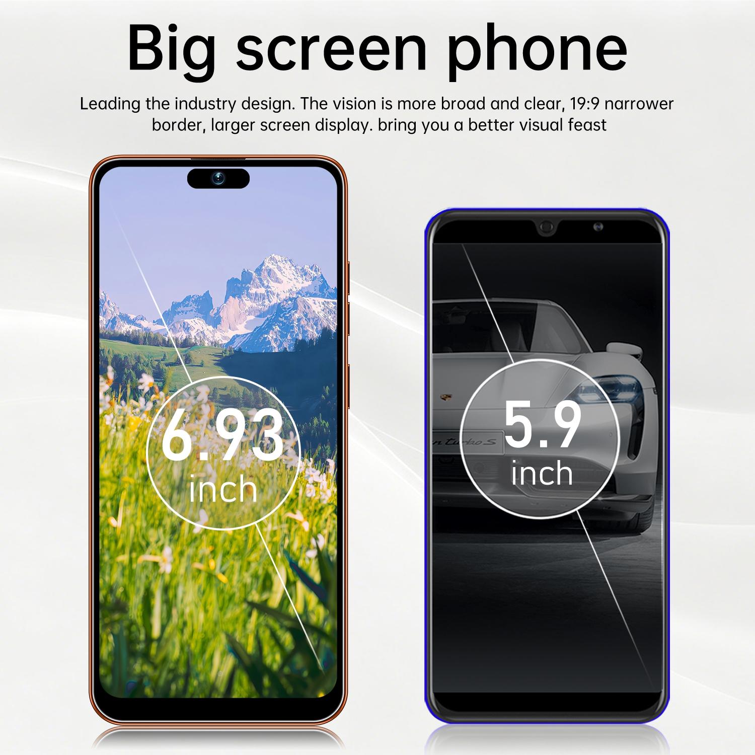 Astarry-4g Ultra-Thin Mobile Smartphone, Android Mobile Phones, 6.93-Inch Large Screen, 8-Core Mtk6762, 6gb+64GB, Android 12, 5000mah, Dual Sim, WiFi Bluetooth-compatible