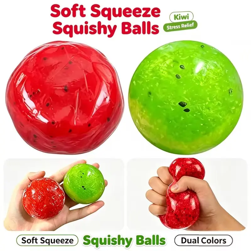 Handmade Watermelon Slushy Toy Realistic Soft Fruit Squishy Slow Rebound Stress Relief Toy Novelty Funny Gift Soft Squishies Soft Squeeze Sensory