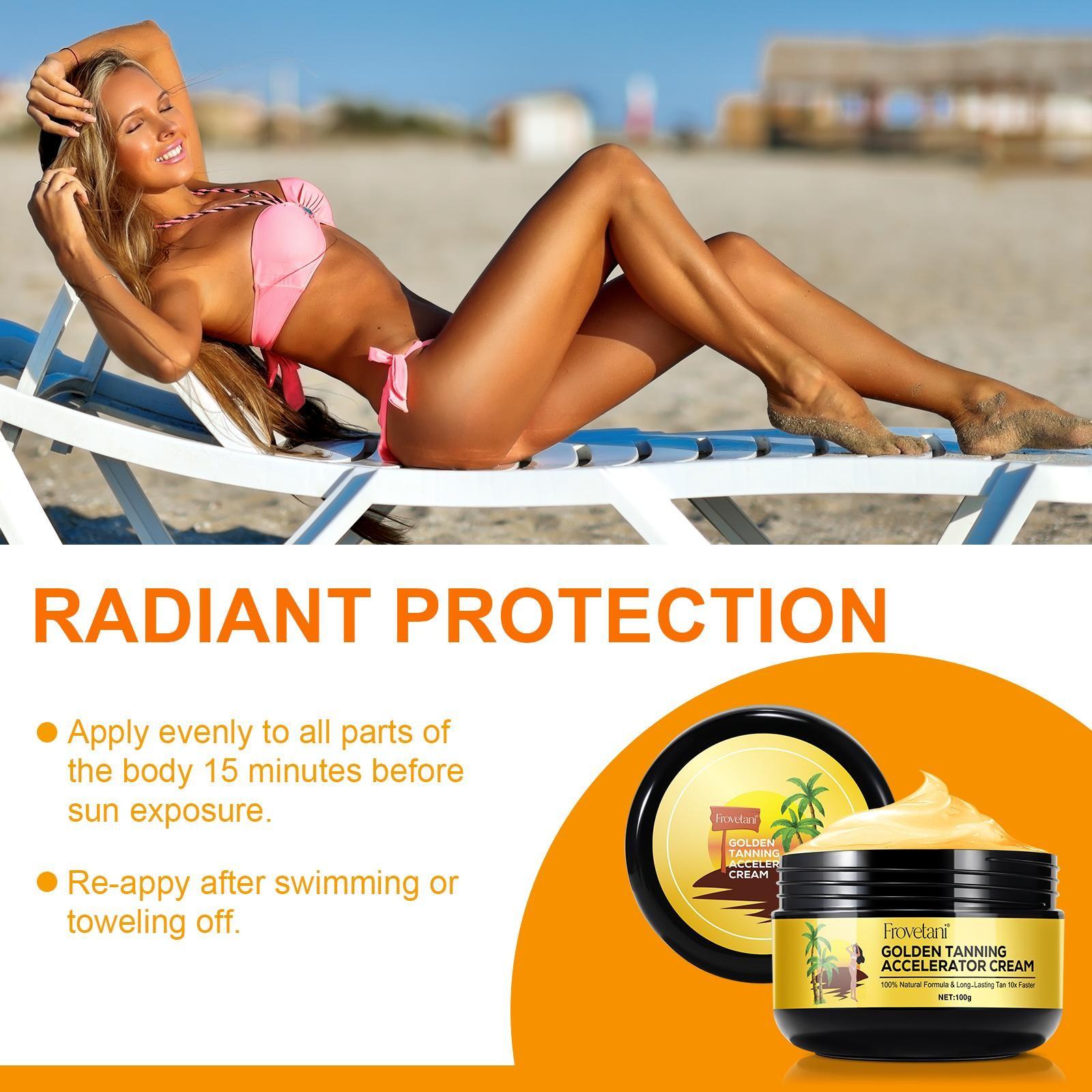 Tanning Cream, Body Tanner, Moisturizing Self Tanner, Quick Tan, Moisturizes Skin, Faster Tan, Longer Lasting Color, Achieve Cool Bronzed Look Easily