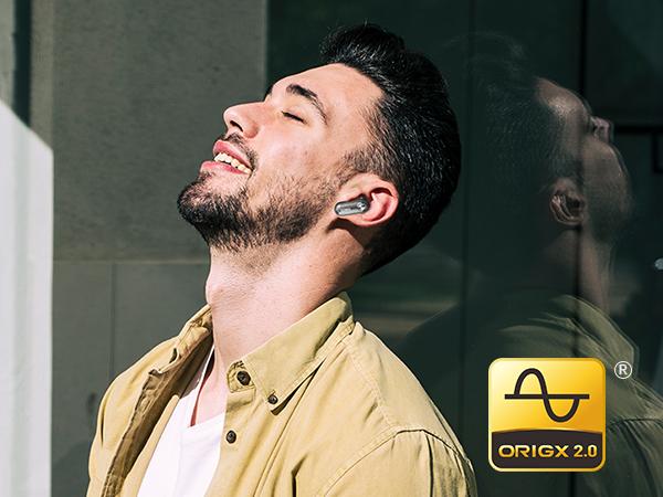 TOZO Crystal Pods Hybrid Active Noise Cancelling Wireless Earbuds, Dual Mics ENC AI Clear Calls, Bluetooth 5.4 in Ear Headphones IPX5 Waterproof Headset, 32 EQs Via App, Black FathersDayGift Electronic Stereo Audio Charging Connection Custom