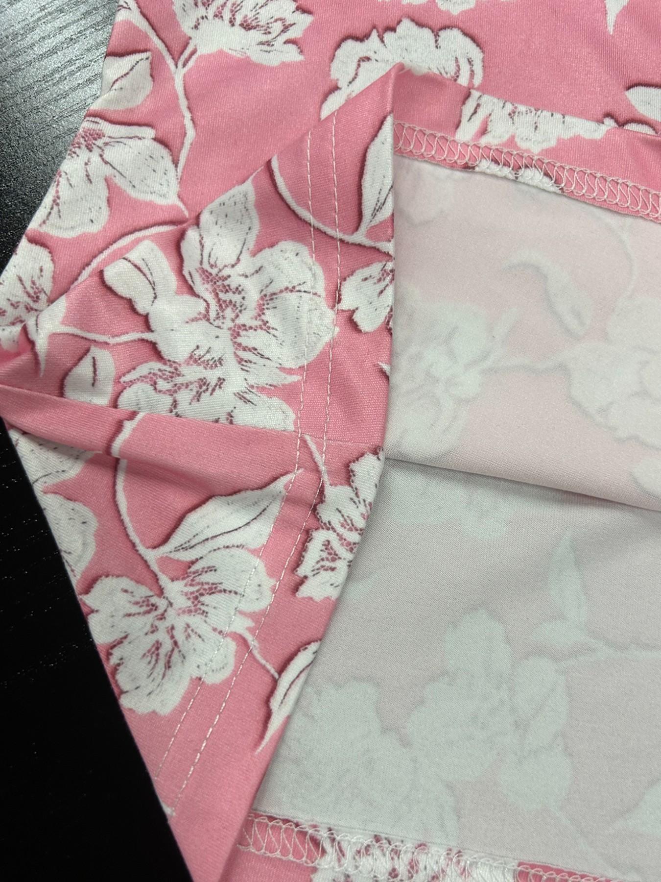 Summer Ditsy Floral Strap Top, French V-Neck Slim-Fit Crop Tank, Casual Y2K Style for All Seasons, Perfect for Dates & Vacations