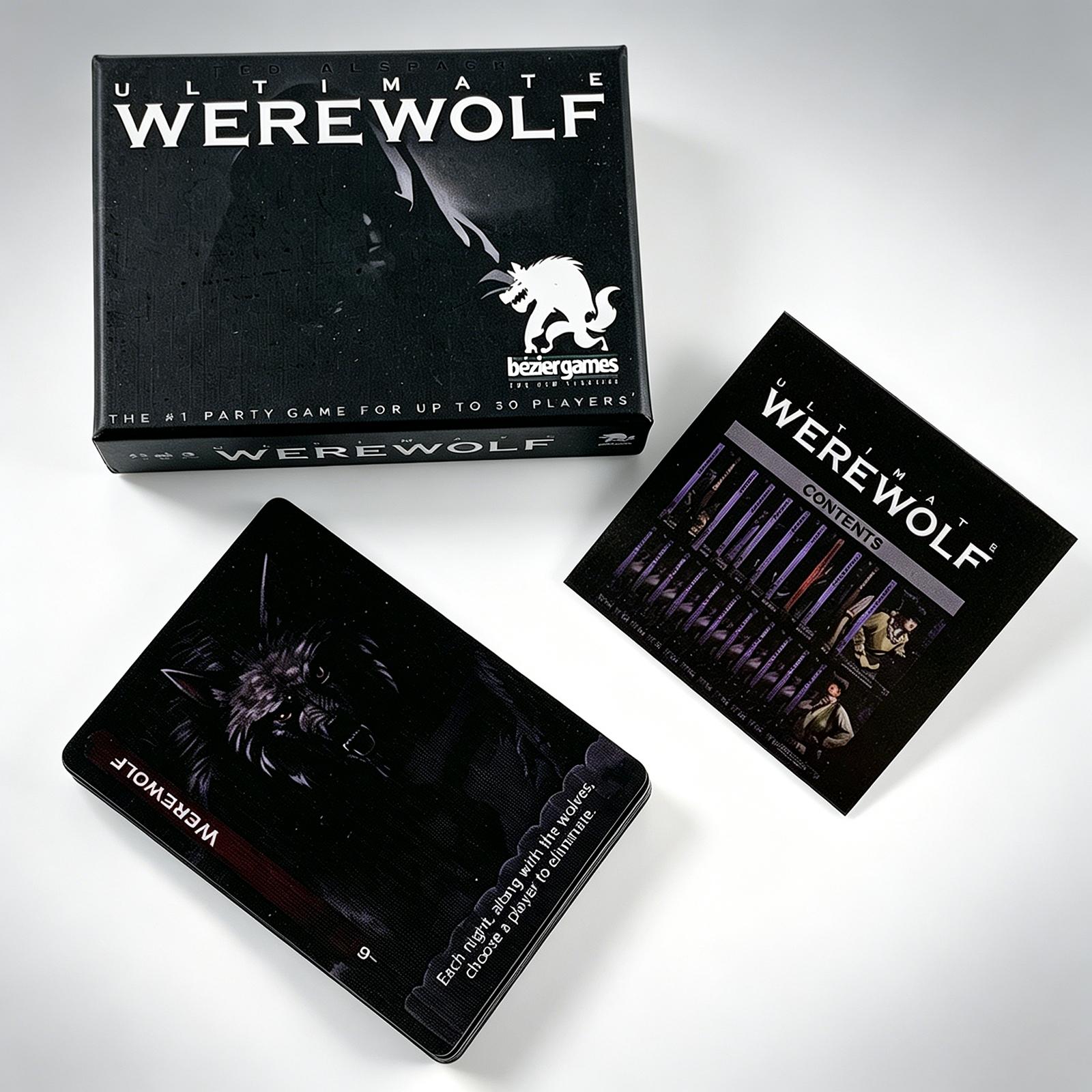 Ultimate Werewolf Card Game Board Game, Multiplayer, Complete Role Manual, Logic & Psychology, Immersive Storyline, Perfect for Parties
