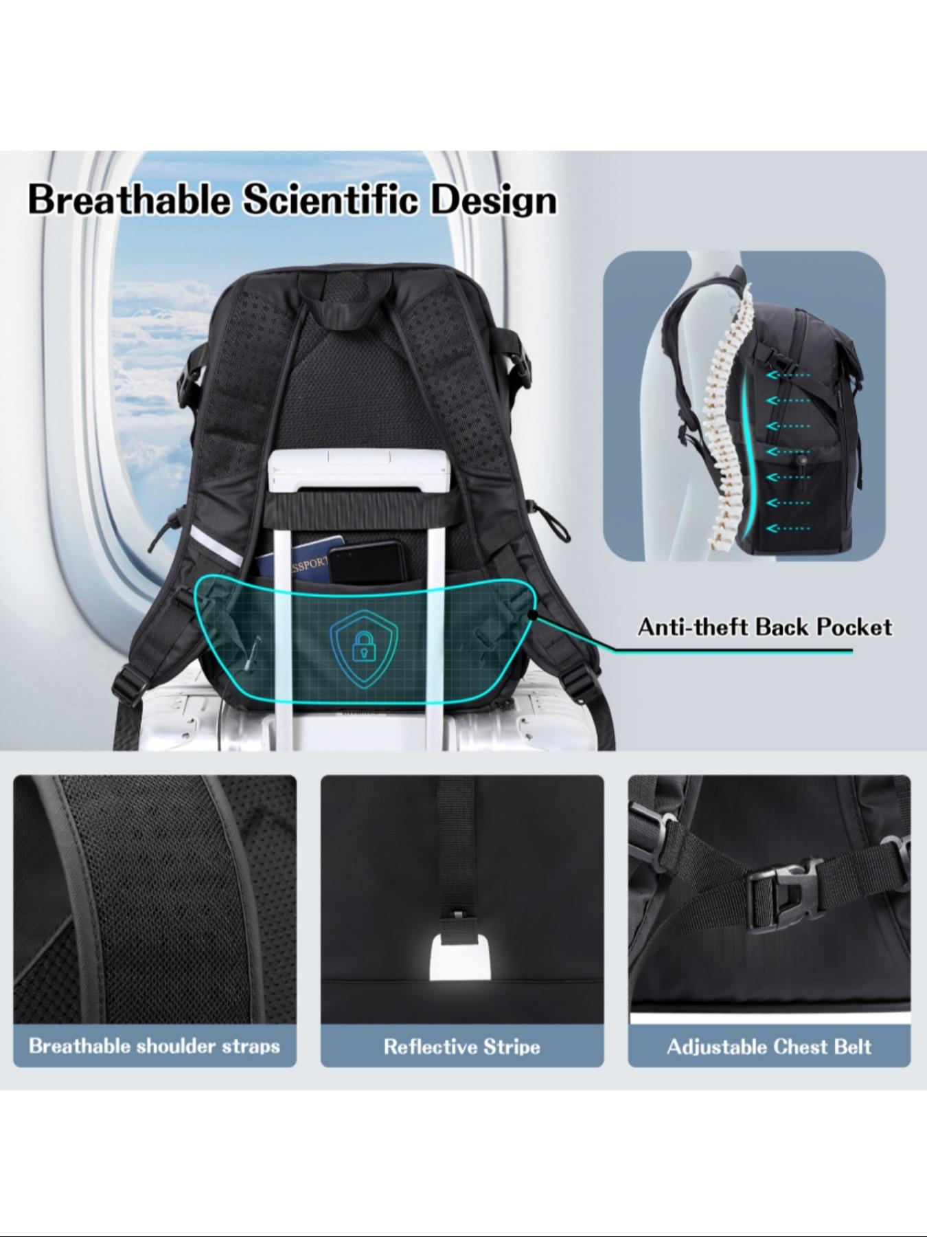 Baseball Bat & Ball Backpack, Durable Waterproof Backpack, Multi-functional Backpack for Outdoor Sports, Storage Backpack for Helmet, Basketball, Football, Volleyball