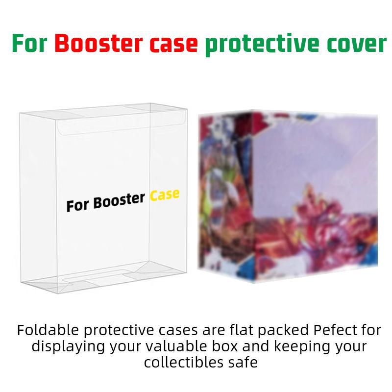Stackable Trading Card Display Storage Boxes, 2/3/5pcs Transparent Plastic Protector Cases for Collectible Games & English Boosters