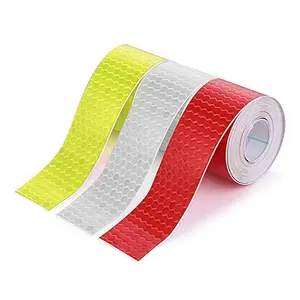 3 Rolls of 3 Colors High-Visibility Reflective Tape - Waterproof Self-Adhesive Safety Stickers for Outdoor Nighttime Visibility, Trailers, Clothing, Vehicles (1 in x 30 ft.)