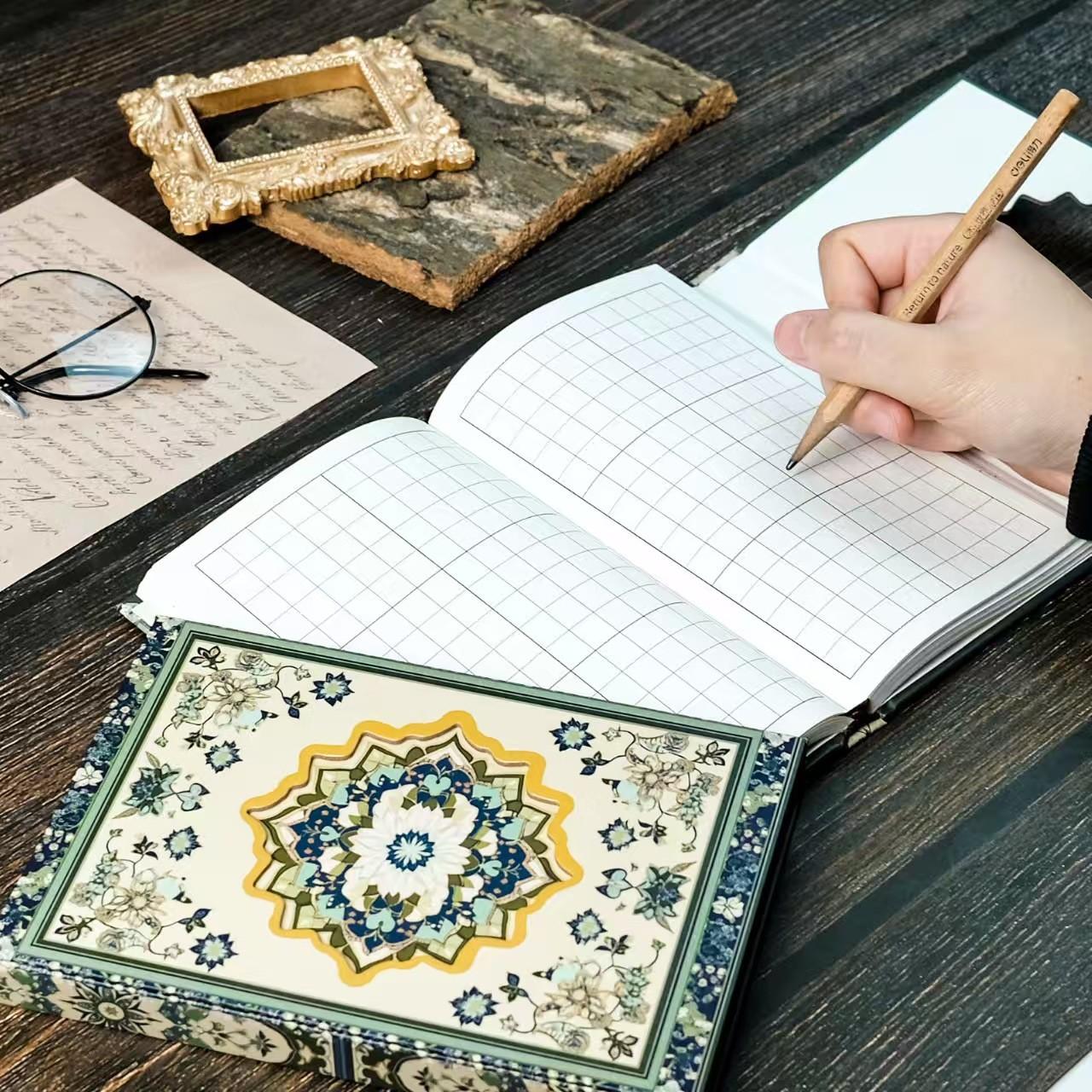 New Creative Vintage Pattern Portable Notebook, Magnetic Hollow Diary Journal, Suitable for Daily Records, Travel Notebooks, Business Notes