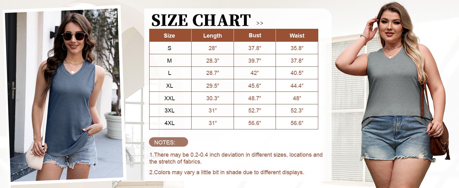 4 Pcs V-Neck Tank Tops for Women – Sleeveless Basic Tanks with Curved Hem, Soft and Comfortable Casual Fitted Minimalist Vneck Womenswear