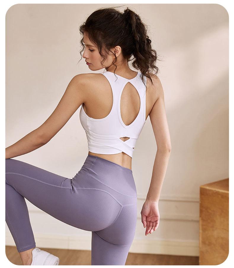 Women's sports bra 2026 summer new high-intensity yoga wear outdoor sports Pilates tank top