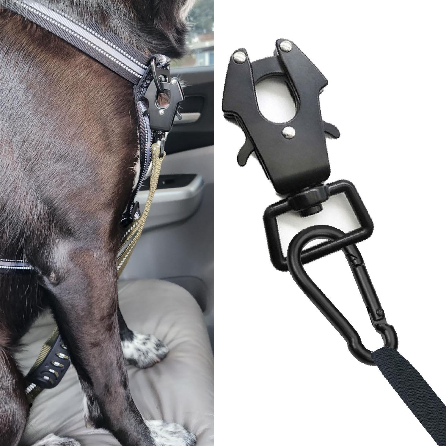 Frog Clip Dog Leash Clasp 360 Degree Swivel Clip Heavy Duty Quick Release and Locking Dog Leash Buckle for Linking Pet Collar, Add conversion buckle