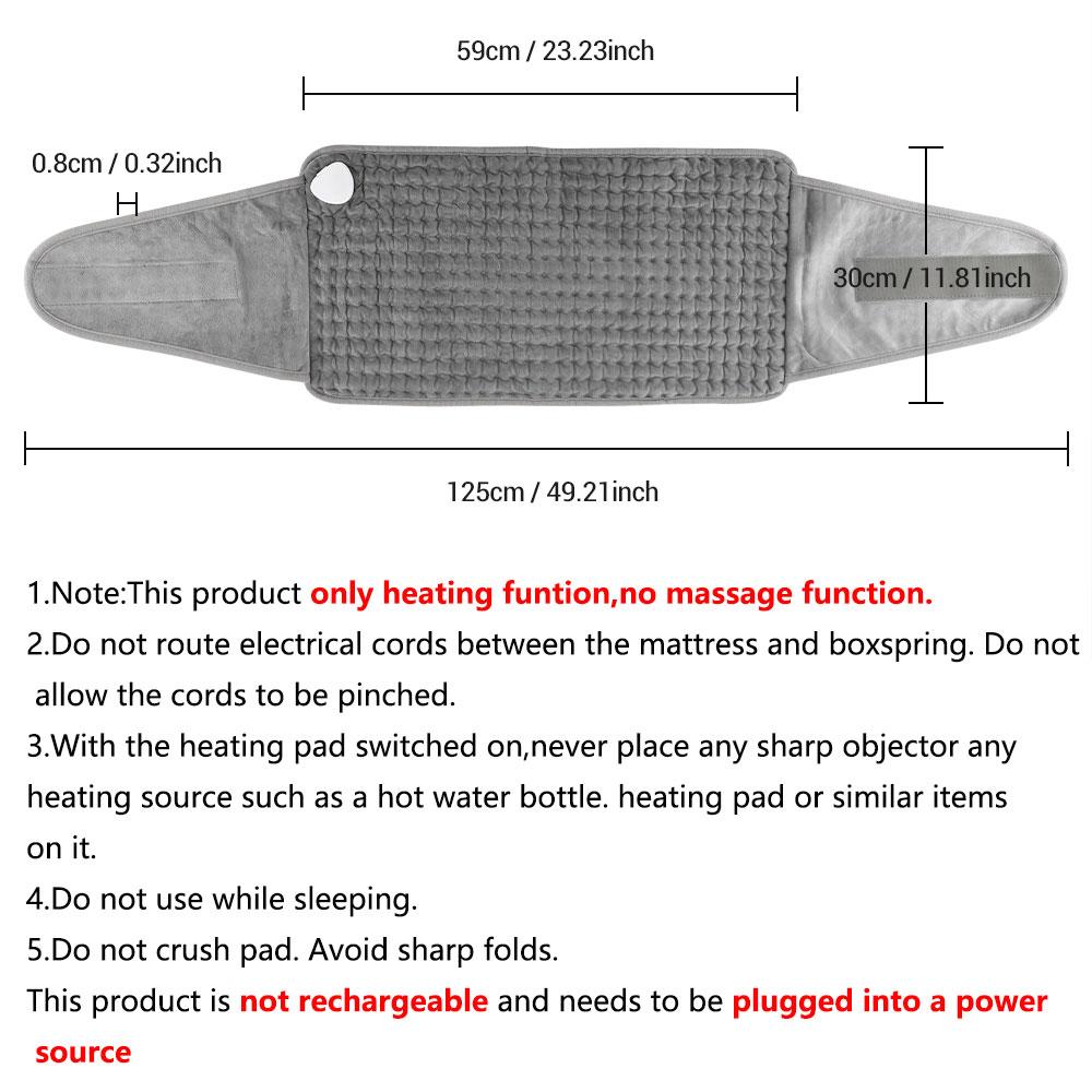 Electric Heated Waist Belt, 1 Count Washable Electric Heating Pad, 9-level Temperature Adjustment & 4-level Timing Heating Pad, Adjustable Heating Temperature, Suitable for Women & Girls & Adult, Heated Wrap
